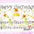 Serwetka do decoupage Happy Birthday 25x25 COLOURFULL. Unikat.