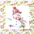Serwetka do decoupage bałwanek w kapeluszu 33x33 DAISY