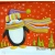 Serwetka do decoupage pingwin i renifer 33x33 DAISY