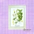 Serwetka decoupage obrazkiziół na fioletowej kartce 33x33 GOMAR