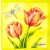 Serwetka do decoupage tulipany i ważka  33x33 HRC