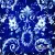 Serwetka do decoupage niebieskie kwiaty i ornamenty 33x33 IHR Unikat