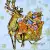Serwetka do decoupage renifer z saniami 33x33 IHR Unikat