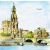 Serwetka do decoupage zabytki miasta  Drezna 33x33 MAKI
