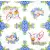 Serwetka do decoupage baranek w niezapominajkach 33x33 MAKI