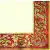 Serwetka do decoupage złoty ornament na bordowym tle 33x33 MAKI, Unikat