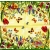 Serwetka do decoupage łąka wiosennych kwiatów z motylkami 33x33 MAKI