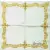 Serwetka do decoupage złota ramka 33x33 MAKI Unikat