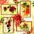 Serwetka do decoupage dawne karty świąteczne 33x33 NOUVEAU Unikat