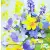 Serwetka do decoupage bratki w rogu 33x33 PAW