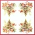 Serwetka do decoupage choinka i domki 33x33 PAW