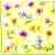 Serwetka do decoupage drobne wiosenne kwiaty 33x33 PAW Unikat