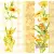 Serwetka do decoupage żółte kwiatki w kolumnach 33x33 PAW Unikat