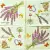 Serwetka do decoupage lawenda w różnej postaci 25x25 PAW Unikat