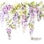 Serwetka do decoupage glicynia fioletowa 33x33 PEPCO