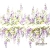 Serwetka do decoupage glicynia fioletowa 33x33 PEPCO