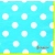 Serwetka do decoupage białe grochy na turkusowym tle 33x33 PIXIE Unikat