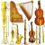 Serwetka do decoupage instrumenty muzyczne 25x25 PPD