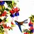 Serwetka do decoupage koliber i fuksje 33x33 PPD Unikat