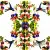 Serwetka do decoupage koliber i fuksje 33x33 PPD Unikat