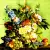 Serwetka do decoupage bukiet kwiatów i owoce 25x25 PPD Unikat
