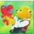 Serwetka do decoupage miś z serduszkiem 25x25 PPD Unikat