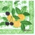 Serwetka do decoupage pomarańcze i wiśnie 25x25 PPD Unikat