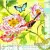 Serwetka do decoupage ptaszek, kwiat i motylek 33x33 PPD Unikat