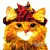 Serwetka do decoupage rudy kot w czapce 33x33 PPD Unikat