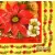 Serwetka do decoupage brazylijska kompozycja kwiatowa 33x33 R+F Unikat