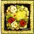 Serwetka do decoupage brazylijskie białe i czerwone róże 33x33 R+F Unikat