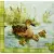 Serwetka do decoupage kacza rodzina pływająca po stawie 33x33 SWEET PAC, Unikat