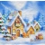 Serwetka do decoupage domki z piernika 33x33 TETEaTETE