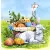 Serwetka do decoupage wielkanocny baranek 33x33 TETEaTETE