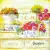Serwetka do decoupage kwiaty w naczyniach 33x33 TI-FLAIR Unikat