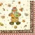 Serwetka do decoupage pierniczki 25x25 VILLEROY BOCH Unikat