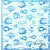 dystrybutora ZARA HOME z motywem niebieskich egzotycznych ryb 33cmx33cm. Unikat
