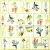 Serwetka do decoupage mix kwiatów w ramkach 33x33 ZARA HOME Unikat