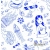 Serwetka do decoupage morskie rysunki 33x33 ZEBRA Unikat