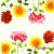 Serwetka do decoupage kolorowe dalie 25x25 IHR Unikat