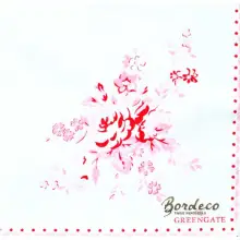 Serwetka do decoupage różowe kwiatuszki 25x25 GREENGATE Unikat