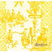 erwetka do decoupage dworskie zabawy 33x33 Unikat