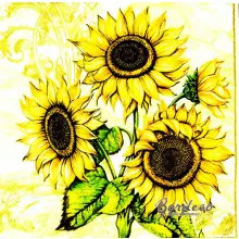 Serwetka do decoupage bukiet słoneczników 33x33 MAKI Unikat