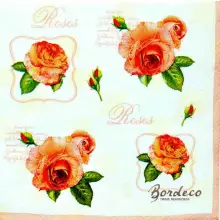 Serwetka do decoupage różyczki 33x33 MAKI Unikat