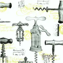 Serwetka do decoupage otwieracze do butelek,korkociągi w różnym stylu 25x25 PPD Unikat