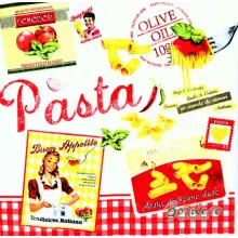 Serwetka do decoupage Pasta, makaron, vintage 33x33 R2S Unikat