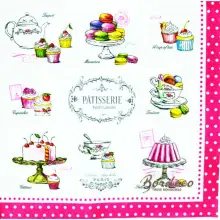 Serwetka do decoupage słodkie łakocie 33x33 R2S Unikat