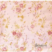 Serwetka decoupage tapeta w drobne różyczki 33x33 VICTORA'S Unikat