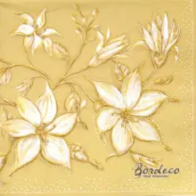 Serwetka do decoupage lilie w kolorze beżu 33x33 MAKI Unikat