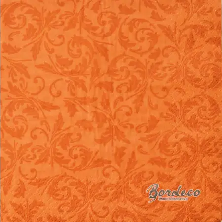 Serwetka decoupage ciemnopomarańczowa tapeta 33x33 HRC Unikat